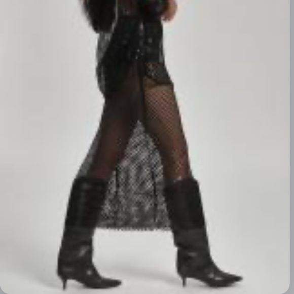 Brand New Women’s Pilcro Chainmail Maxi Skirt - Picture 5 of 12